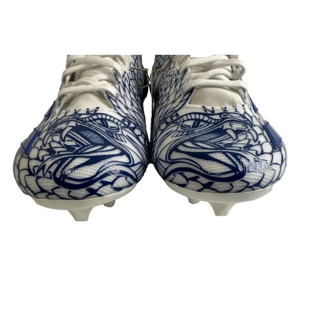 Adidas Adizero Electric II Football Cleats Blue White  IH8569 Men’s Size 10.5 - Picture 5 of 14